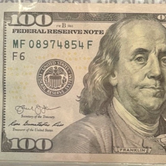 2013-$100 Bill Low # Mf 08974854F Circulated#205802980733 - Picture 1 of 6